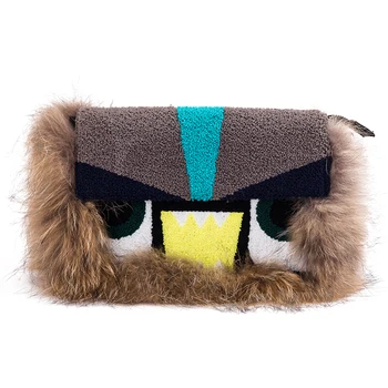 2019 Luxury Real Fur Women Handbag Monster Purse Winter Wool Women Bag Ladys Shoulder Bag Personality Clutch Party Bags
2019 Luxury Real Fur Women Handbag Monster Purse Winter Wool Women Bag Ladys Shoulder Bag Personality Clutch Party Bags