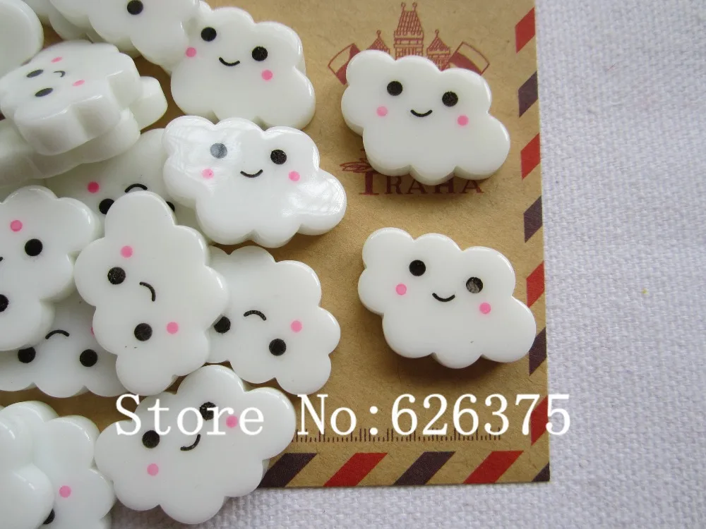 Wholesale 50pcs Kawaii Hot Selling Light White Cloud for Hair Bow Center, Scrapbooking Phone Deco, DIY (25*20mm)
Wholesale 50pcs Kawaii Hot Selling Light White Cloud for Hair Bow Center, Scrapbooking Phone Deco, DIY (25*20mm)