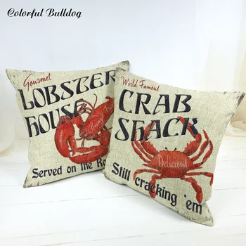 Throw Pillowcase Vintage Shabby Chic Wood Red Crab Lobster Lifeboat Life Buoy Letter 45*45cm Square Decor Home Car Cushion Cover
Throw Pillowcase Vintage Shabby Chic Wood Red Crab Lobster Lifeboat Life Buoy Letter 45*45cm Square Decor Home Car Cushion Cover