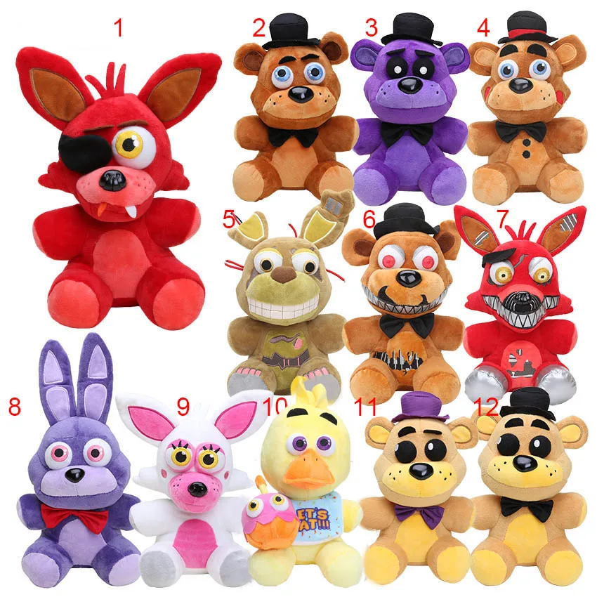 Cartoon animals Doll Stuffed 10" Five Nights At Freddy's 4 FNAF Bonnie Foxy Freddy Chica Fazbear Bear Plush Toys
Cartoon animals Doll Stuffed 10" Five Nights At Freddy's 4 FNAF Bonnie Foxy Freddy Chica Fazbear Bear Plush Toys