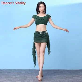 2018 New Arrival 2 pcs.Women Belly Dance Practice Suit Short Sleeves Short Skirt V Back Fashion Costume 4 Color M, L
2018 New Arrival 2 pcs.Women Belly Dance Practice Suit Short Sleeves Short Skirt V Back Fashion Costume 4 Color M, L