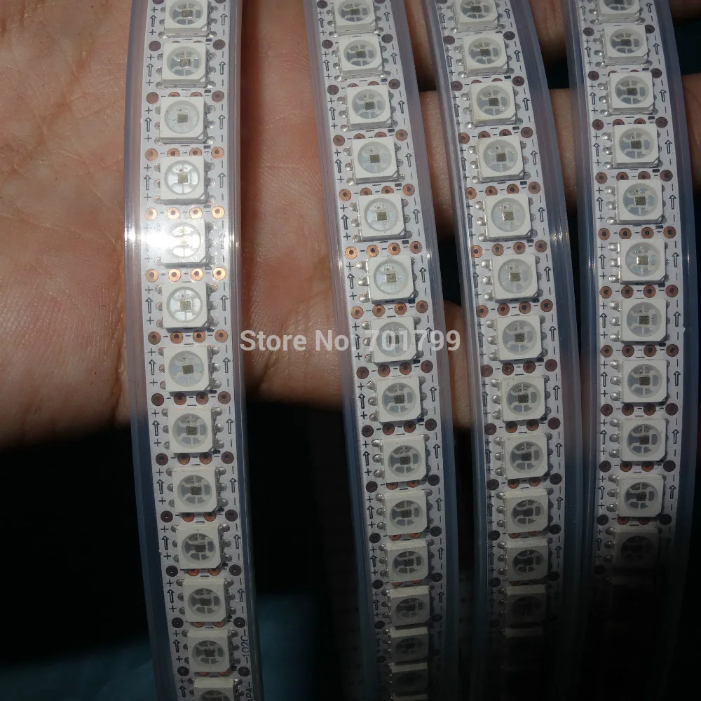 1m DC5V APA102C led pixel srip,IP33;144pcs APA102-5050 LED/M 144pixels;WHITE PCB,in silicon tube;with DATA and CLOCK seperately
1m DC5V APA102C led pixel srip,IP33;144pcs APA102-5050 LED/M 144pixels;WHITE PCB,in silicon tube;with DATA and CLOCK seperately