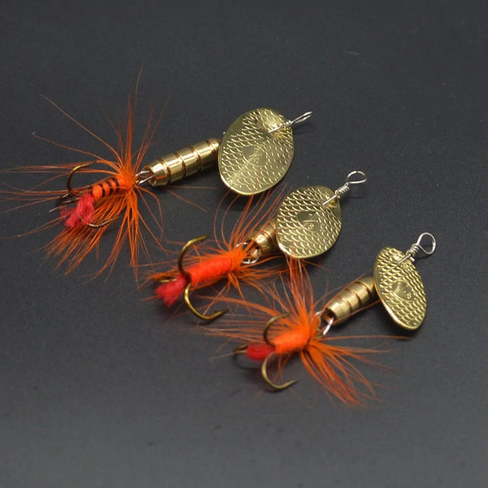 Fishing Lure Spinner Bait Compound Bait 3-5.5g Rotation Spoons Feather Jig Buzz Artificial Baits Lot 3 Pieces
Fishing Lure Spinner Bait Compound Bait 3-5.5g Rotation Spoons Feather Jig Buzz Artificial Baits Lot 3 Pieces