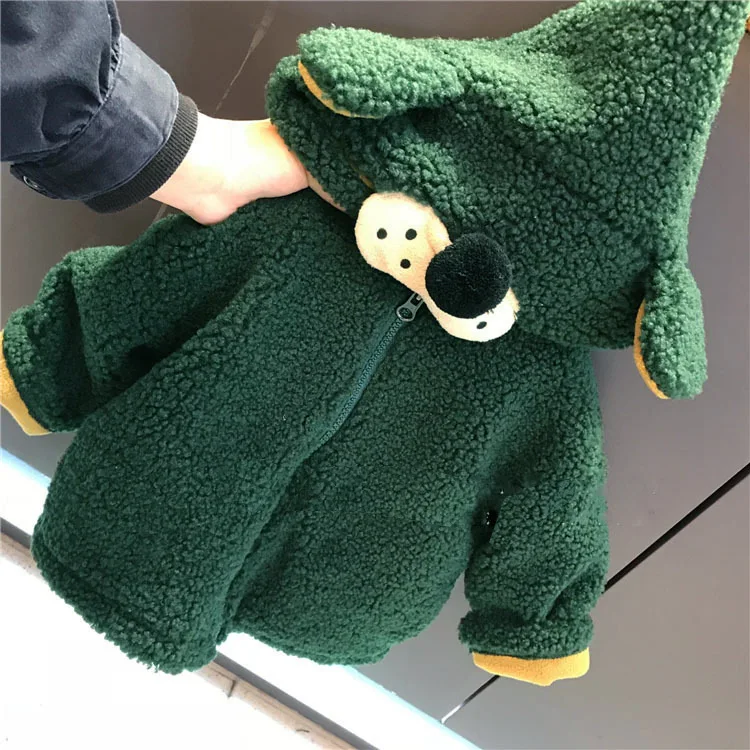 Children's zipper cardigan autumn and winter Korean version of new children's clothing dog small ears double-layer velvet coat
Children's zipper cardigan autumn and winter Korean version of new children's clothing dog small ears double-layer velvet coat