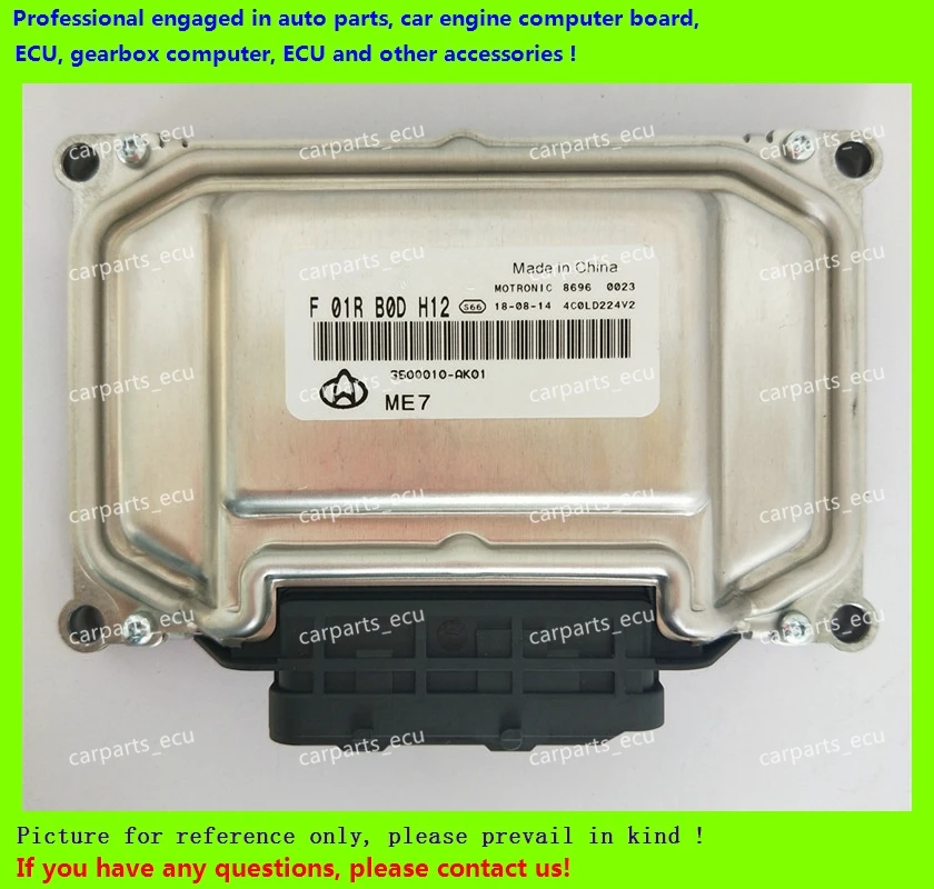 For Changan car engine computer board/ME7.8.8/ME17 ECU/Electronic Control Unit/ F01RB0DH12 3600010-AK01/F01R00DH12 ME7
For Changan car engine computer board/ME7.8.8/ME17 ECU/Electronic Control Unit/ F01RB0DH12 3600010-AK01/F01R00DH12 ME7