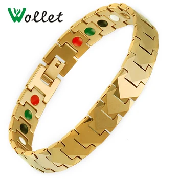 Wollet Jewelry Tungsten Bracelet Bangle for Men Gold Rose Gold Color Germanium Infrared Negative Ion Tourmaline
Wollet Jewelry Tungsten Bracelet Bangle for Men Gold Rose Gold Color Germanium Infrared Negative Ion Tourmaline