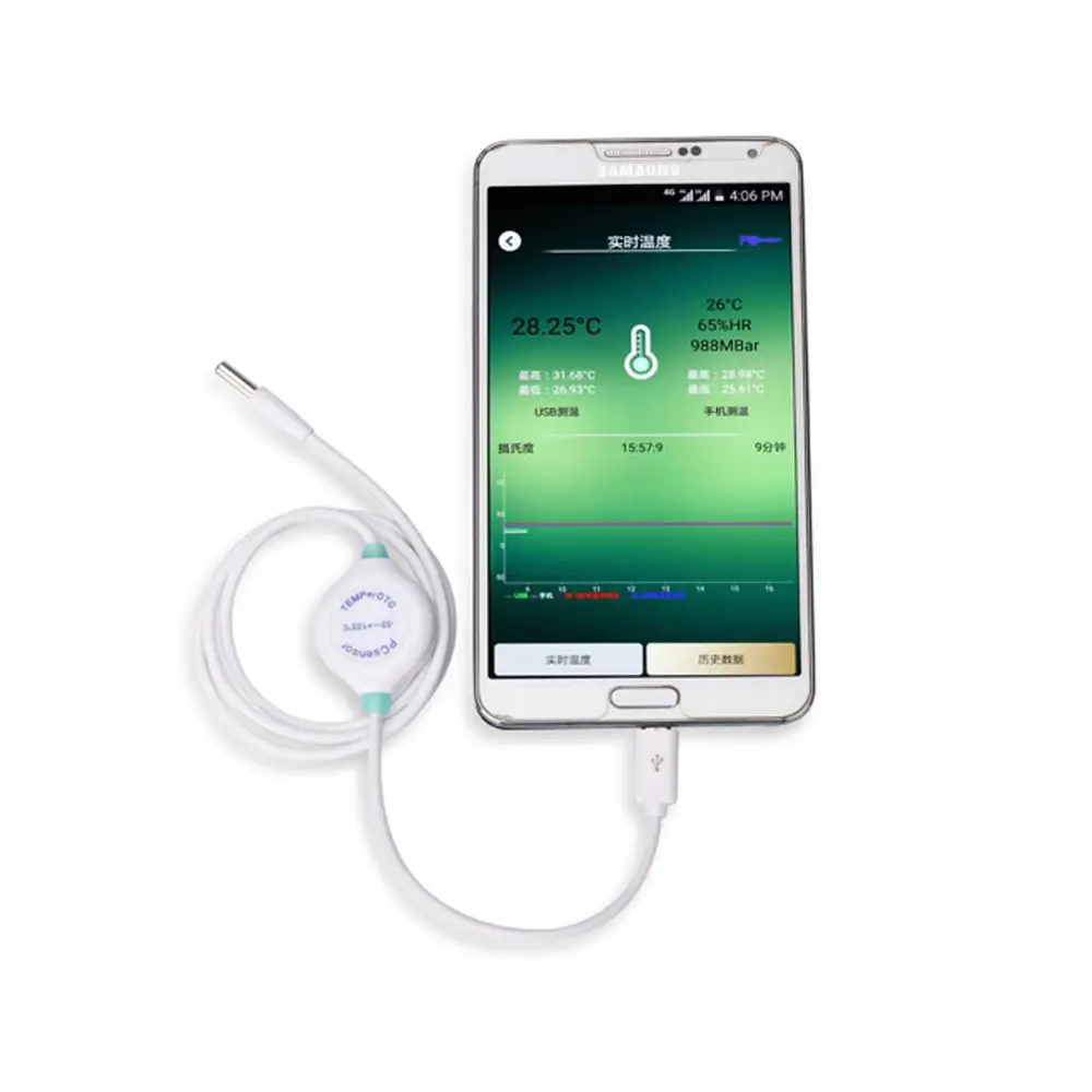 MINI USB Electronic Thermometer and Hygrometer Mobile Phone Thermometer for Android Phones with USB OTG Interface
MINI USB Electronic Thermometer and Hygrometer Mobile Phone Thermometer for Android Phones with USB OTG Interface