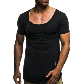 Men's Fashion Brand T-Shirts 2019 Summer Short Sleeve Round Neck Zipper Stripe Printed Loose Slim Summer T shirt Mens Tops Tee
Men's Fashion Brand T-Shirts 2019 Summer Short Sleeve Round Neck Zipper Stripe Printed Loose Slim Summer T shirt Mens Tops Tee