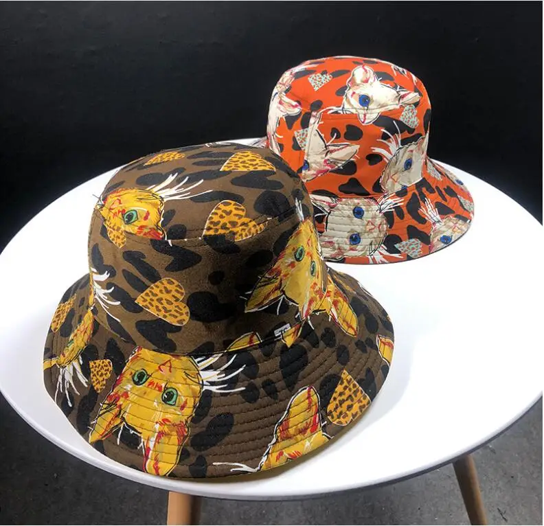 Two Side Reversible Cute Cat Bucket Hat for men women chapeau boonie hat Bob Caps warm Panama windproof hat for autumn winter
Two Side Reversible Cute Cat Bucket Hat for men women chapeau boonie hat Bob Caps warm Panama windproof hat for autumn winter