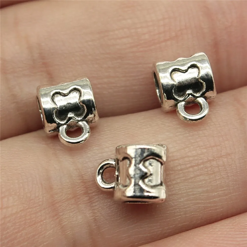 WYSIWYG 30pcs 8x6x5mm Beads Bails Charms For Jewelry Making Antique Silver Beads Bails Charms Charm Bail Beads Jewelry Findings
WYSIWYG 30pcs 8x6x5mm Beads Bails Charms For Jewelry Making Antique Silver Beads Bails Charms Charm Bail Beads Jewelry Findings