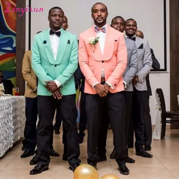 Linyixun New Arrival Designs Mint Green Pink Tuxedo Wedding Suits Slim Fit Men Suit Custom 2 Piece Groomsmen Prom Blazer Terno
Linyixun New Arrival Designs Mint Green Pink Tuxedo Wedding Suits Slim Fit Men Suit Custom 2 Piece Groomsmen Prom Blazer Terno