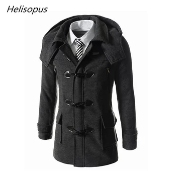Helisopus Fashion New Men's Casual Overcoat Detachable Hat Horn Button Coats Men's Turn-down Collar Winter Warm Jackets
Helisopus Fashion New Men's Casual Overcoat Detachable Hat Horn Button Coats Men's Turn-down Collar Winter Warm Jackets