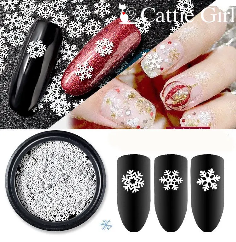1.5g Nail Christmas Decorations Free Nail Sequins White Snowflake Metal Flakies Manicure Nail Art Snowflakes 3D Decoration
1.5g Nail Christmas Decorations Free Nail Sequins White Snowflake Metal Flakies Manicure Nail Art Snowflakes 3D Decoration