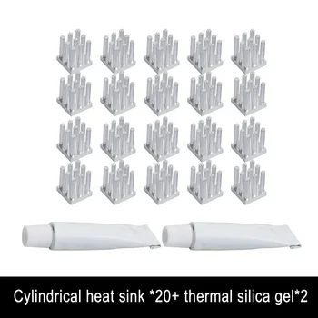 3D Printer Parts 20Pcs Block Heatsink Radiator Cooling Heat Sinks Set for TMC2100/TMC2208/TMC2130 ND998
3D Printer Parts 20Pcs Block Heatsink Radiator Cooling Heat Sinks Set for TMC2100/TMC2208/TMC2130 ND998