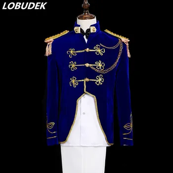 (jacket+pants) male blue suit set wedding prom costume concert dress compere bar singer dancer stars party blazer nightclub
(jacket+pants) male blue suit set wedding prom costume concert dress compere bar singer dancer stars party blazer nightclub