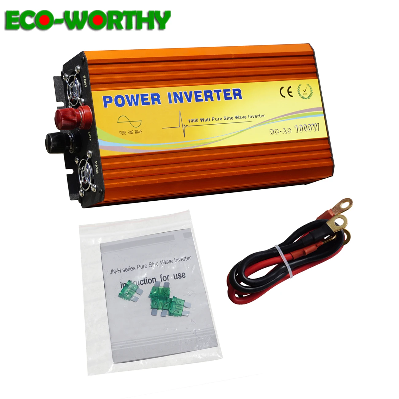 ECOworthy 1000W pure sine wave inverter 12V/24V~110V/220V off grid inverter for solar power panel system Kits 1KW inverter US/EU
ECOworthy 1000W pure sine wave inverter 12V/24V~110V/220V off grid inverter for solar power panel system Kits 1KW inverter US/EU