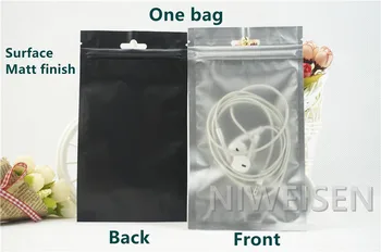 100pcs 8.5x13cm Matte clear and Black Aluminium foil Ziplock bag with hang hole Zipper grip Reusable, earphone plastic pouch
100pcs 8.5x13cm Matte clear and Black Aluminium foil Ziplock bag with hang hole Zipper grip Reusable, earphone plastic pouch