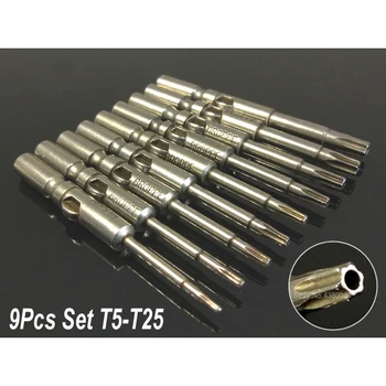9Pcs Set 60MM Magnetic TORX Screwdriver Drill Bits Dia 6mm Round Shank Electric Screw Driver S2 Power Hand Tools For 802, 6C
9Pcs Set 60MM Magnetic TORX Screwdriver Drill Bits Dia 6mm Round Shank Electric Screw Driver S2 Power Hand Tools For 802, 6C
