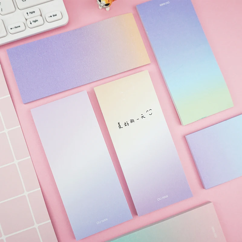 Colorful gradient student memo pad planner sticky note paper sticker kawaii stationery pepalaria office
Colorful gradient student memo pad planner sticky note paper sticker kawaii stationery pepalaria office