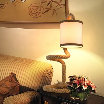 Vintage minimalist hemp desk lamp, retro american country rope lamp Restaurant & Bar Cafe table lamp bedroom bedside lamp
Vintage minimalist hemp desk lamp, retro american country rope lamp Restaurant & Bar Cafe table lamp bedroom bedside lamp