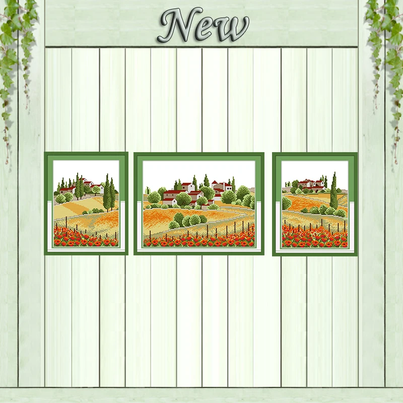 Country view flowers scenery decor painting counted printed on canvas DMC 14CT 11CT Cross Stitch Needlework Sets Embroidery kits
Country view flowers scenery decor painting counted printed on canvas DMC 14CT 11CT Cross Stitch Needlework Sets Embroidery kits