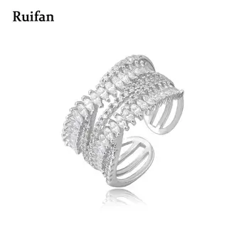 Ruifan High Quality Cubic Zirconia Real Silver 925 Ring Statement Twining Open Rings for Women Fine Jewelry Accessories YRI006 
Ruifan High Quality Cubic Zirconia Real Silver 925 Ring Statement Twining Open Rings for Women Fine Jewelry Accessories YRI006