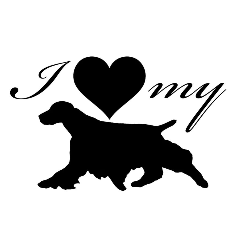I Love My Spaniel Dog Silhouette Heart Vinyl Animals Car Stickers Rear windshield Decor Car Window Decals L348
I Love My Spaniel Dog Silhouette Heart Vinyl Animals Car Stickers Rear windshield Decor Car Window Decals L348