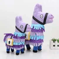 Game Llama Plush Figure Video Game Fortnight Troll Stash Llama Alpaca Rainbow Horse Phone Lanyards Stuffed Toy Gift image