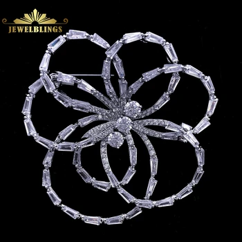 Bling Jewelry Open Baguette Cut Clear CZ Layer& Overlap Petal Interlocking Outline Flower Brooch Pin for Women Outdoor Accessory
Bling Jewelry Open Baguette Cut Clear CZ Layer& Overlap Petal Interlocking Outline Flower Brooch Pin for Women Outdoor Accessory