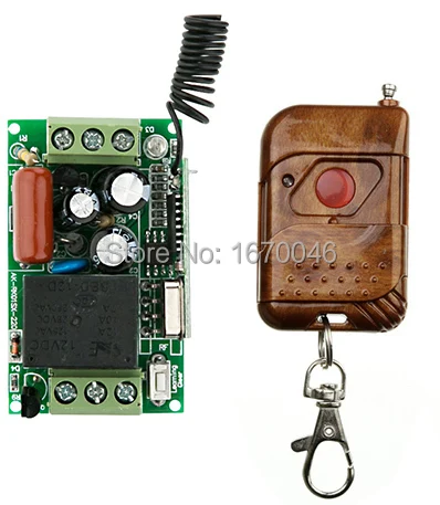 NEW AC220V 1CH 10A Remote Control Light Switch teleswitch Relay Output Radio Receiver Module and Transmitter Learning code
NEW AC220V 1CH 10A Remote Control Light Switch teleswitch Relay Output Radio Receiver Module and Transmitter Learning code