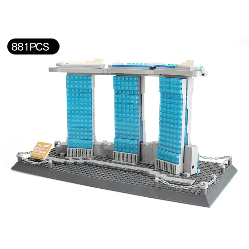 MOC The Marina Bay Sands Hotel Singapore Building Blocks Fit Legoing City Architecture Bricks DIY Toys Gifts For Children Kids
MOC The Marina Bay Sands Hotel Singapore Building Blocks Fit Legoing City Architecture Bricks DIY Toys Gifts For Children Kids