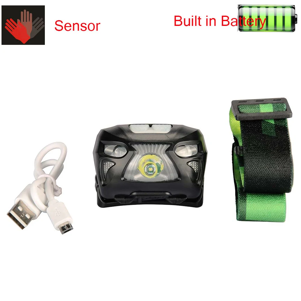 Small Sensor USB Chargeable mini headlight headlamp Q5 +2*LED Normal /Induction Switch Mode Head Light Lamp Built in Battery
Small Sensor USB Chargeable mini headlight headlamp Q5 +2*LED Normal /Induction Switch Mode Head Light Lamp Built in Battery