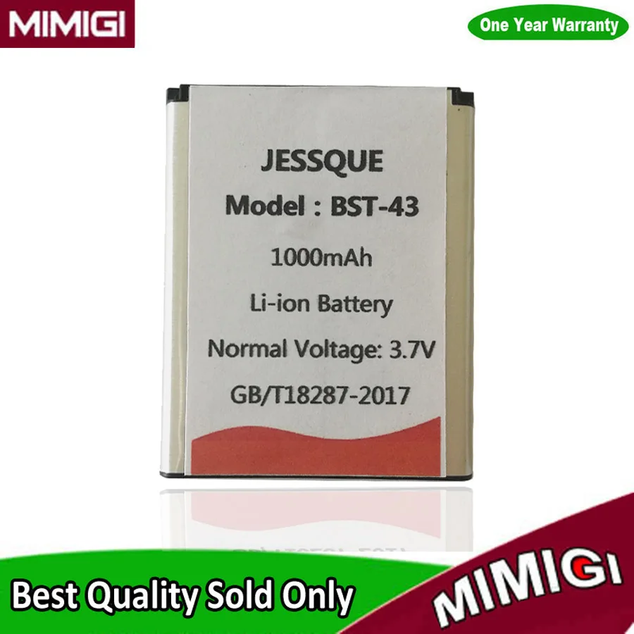 Replacement 1000mAh BST-43 Battery For Sony Ericsson Elm J10i Hazel J20i Cedar J108i Cell Phone Batterie Accumulator AKKU
Replacement 1000mAh BST-43 Battery For Sony Ericsson Elm J10i Hazel J20i Cedar J108i Cell Phone Batterie Accumulator AKKU