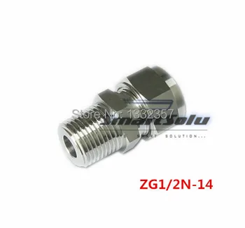 Free shipping Stainless Compression Fitting ZG 1/2" NPT thread x 14mm Straight terminal fittings,pneumatic Fitting
Free shipping Stainless Compression Fitting ZG 1/2" NPT thread x 14mm Straight terminal fittings,pneumatic Fitting