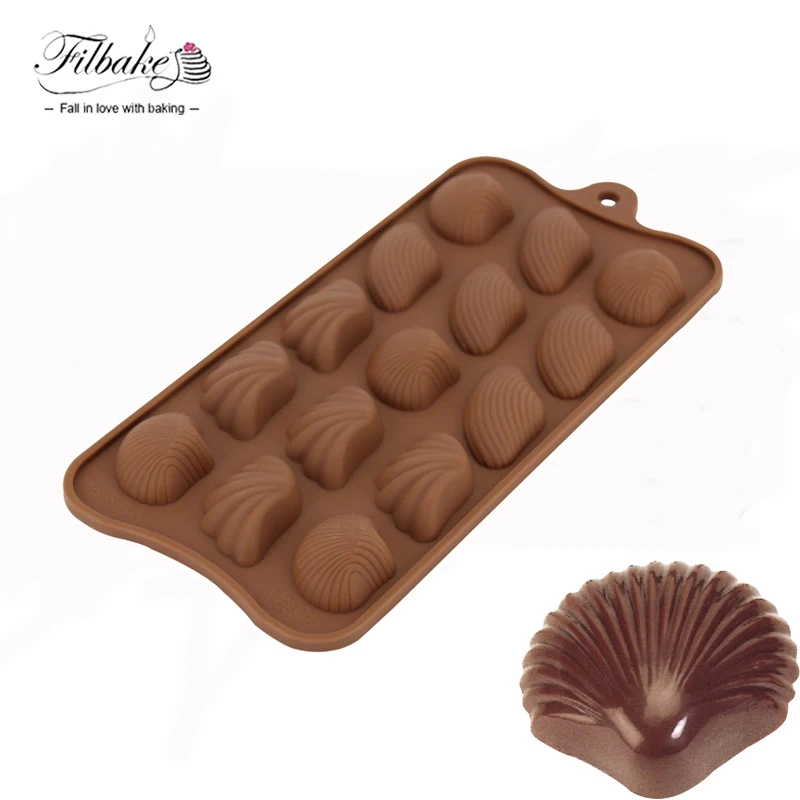 FILBAKE 15 Cavity Sea Shells Shaped Silicone Mold Chocolate Moulds Baking Molds For Chocolate Fondant Maker
FILBAKE 15 Cavity Sea Shells Shaped Silicone Mold Chocolate Moulds Baking Molds For Chocolate Fondant Maker
