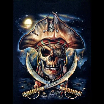 Diy Diamond Painting Cross Stitch Full Diamond Embroidery pirate skull 5D Diamond Mosaic Handicrafts Home Decor
Diy Diamond Painting Cross Stitch Full Diamond Embroidery pirate skull 5D Diamond Mosaic Handicrafts Home Decor