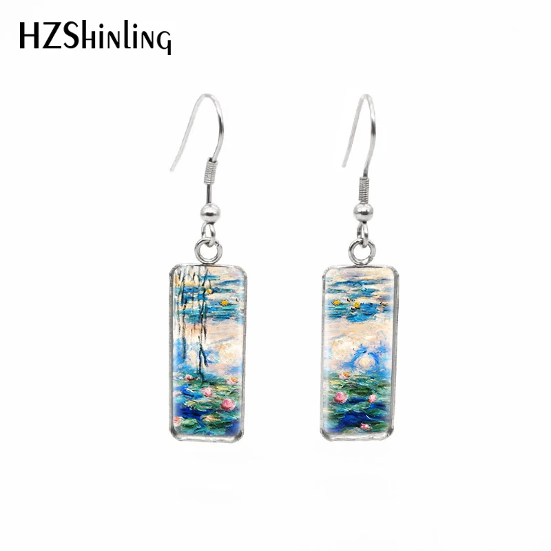 2019 New Water Lily Rectangular Earring Flower Painting Fish Hook Earring Glass Handmade Jewelry
2019 New Water Lily Rectangular Earring Flower Painting Fish Hook Earring Glass Handmade Jewelry