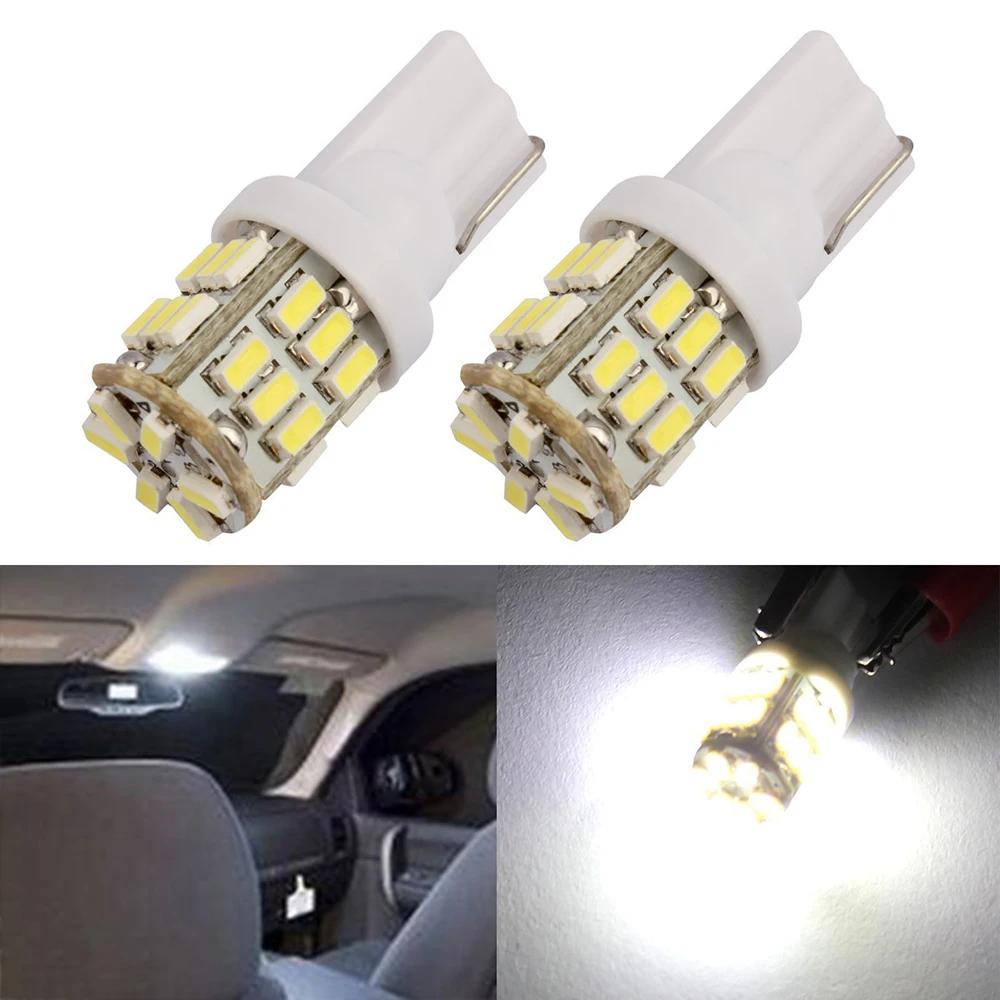 Yushuangyi 50X T10 3014 30-SMD 194 168 2825 W5W White LED Car Lights Bulb for License Plate Interior Map Dome Side Marker Light
Yushuangyi 50X T10 3014 30-SMD 194 168 2825 W5W White LED Car Lights Bulb for License Plate Interior Map Dome Side Marker Light