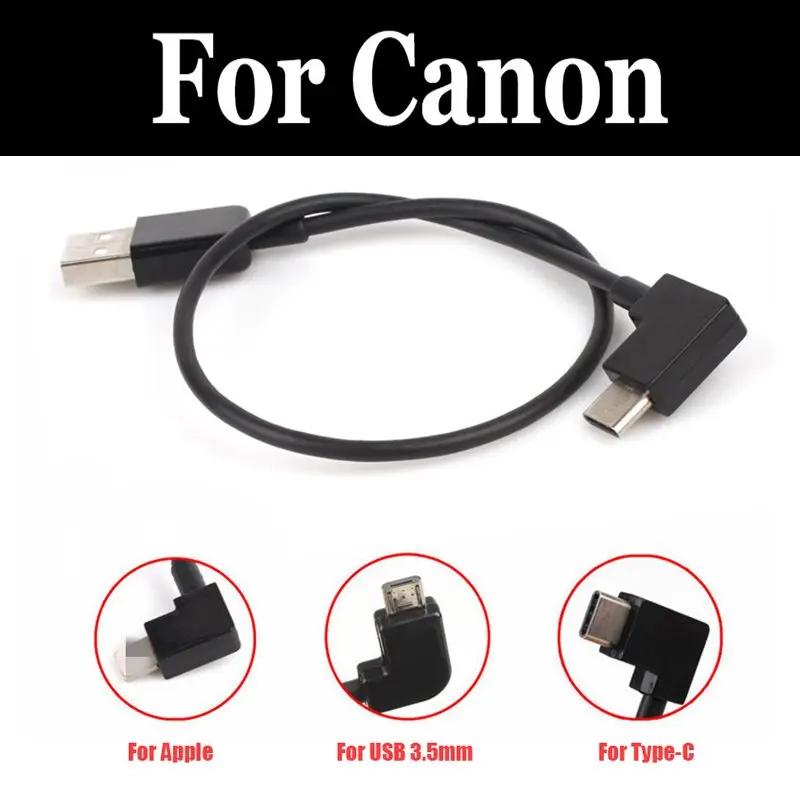 Remote Control Data Cable Connecting Mobile phone Tablet Line Drone accessories For EOS M M10 M100 M3 M5 M50 (Kiss M) M6 R RP
Remote Control Data Cable Connecting Mobile phone Tablet Line Drone accessories For EOS M M10 M100 M3 M5 M50 (Kiss M) M6 R RP