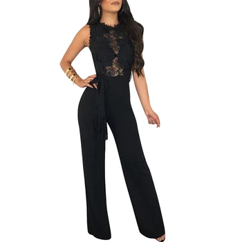 New Sexy Jumpsuits for women 2018 High Waist with Belt Playsuit Sleeveless Flower Lace bodysuit rompers womens jumpsuit Trousers
New Sexy Jumpsuits for women 2018 High Waist with Belt Playsuit Sleeveless Flower Lace bodysuit rompers womens jumpsuit Trousers