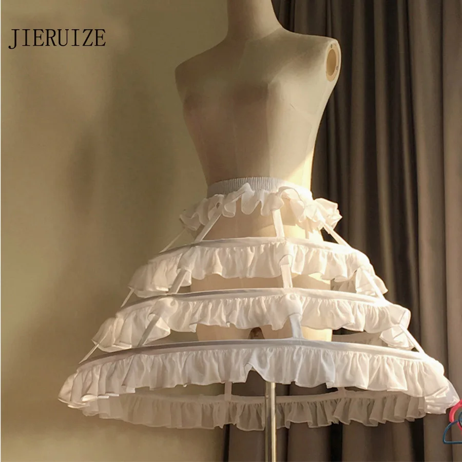 JIERUIZE Lolita Short Unique Petticoat Ball Gown Cosplay Underskirt 3 Hoops Ruffle Rockabilly Crinoline Wedding Accessories
JIERUIZE Lolita Short Unique Petticoat Ball Gown Cosplay Underskirt 3 Hoops Ruffle Rockabilly Crinoline Wedding Accessories