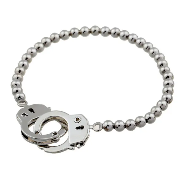 Trendy Charm Handcuffs Plated Elastic Silver Plated Beads Bracelet Handcuffs Bangles Jewelry For Women men
Trendy Charm Handcuffs Plated Elastic Silver Plated Beads Bracelet Handcuffs Bangles Jewelry For Women men