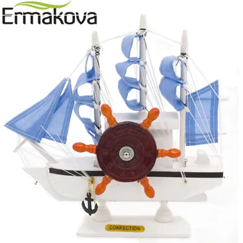 ERMAKOVA 19cm Mediterranean Style Wooden Sailling Boat Model Sailboat Handmade Carved Sailing Ship Model Home Desktop Decoration
ERMAKOVA 19cm Mediterranean Style Wooden Sailling Boat Model Sailboat Handmade Carved Sailing Ship Model Home Desktop Decoration