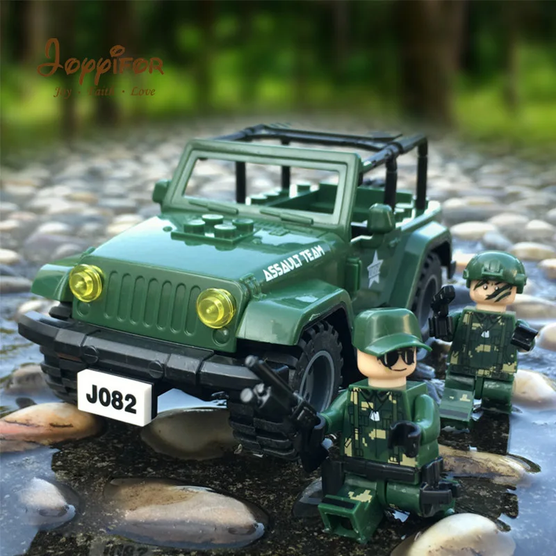 Joyyifor Military Jeep Special Forces SUV Vehicle Soldiers Car 2 Figures Toys Compatible LegoINGlys Building Blocks for Children
Joyyifor Military Jeep Special Forces SUV Vehicle Soldiers Car 2 Figures Toys Compatible LegoINGlys Building Blocks for Children