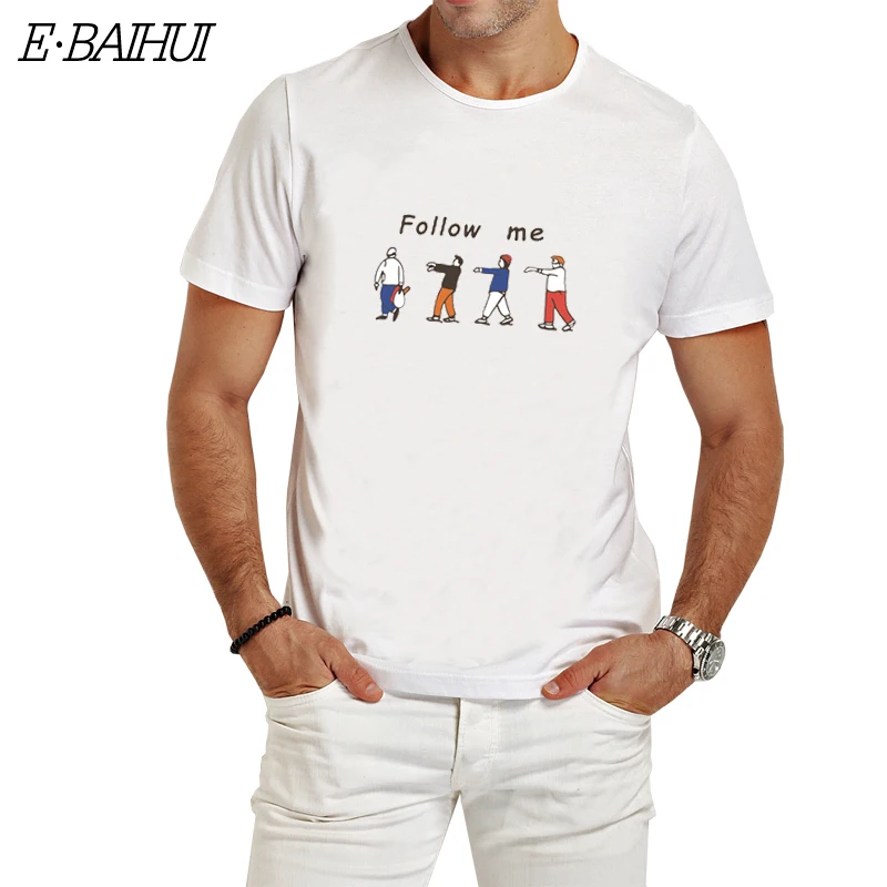 E-BAIHUI brand men's T-Shirt men 2019 Summer fashion t shirts casual white print t shirt for male comfortable boy top tees T-34
E-BAIHUI brand men's T-Shirt men 2019 Summer fashion t shirts casual white print t shirt for male comfortable boy top tees T-34
