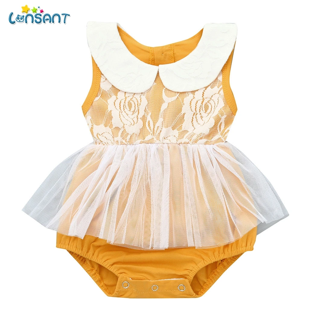 LONSANT Summer Baby Romper Infant Newborn Baby Girl Doll Collar Tulle Lace Jumpsuit Kid Sleeveless Romper Toddler Cotton Clothes
LONSANT Summer Baby Romper Infant Newborn Baby Girl Doll Collar Tulle Lace Jumpsuit Kid Sleeveless Romper Toddler Cotton Clothes