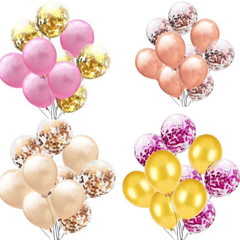 10pcs Latex Balloon Sequin Rose Gold Pink Gold White birthday Wedding home party Valentine Christmas decoration supplies
10pcs Latex Balloon Sequin Rose Gold Pink Gold White birthday Wedding home party Valentine Christmas decoration supplies