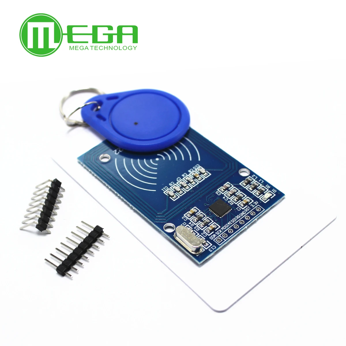 MFRC-522 RC522 RFID RF IC card inductive module with free S50 Fudan card key chain
MFRC-522 RC522 RFID RF IC card inductive module with free S50 Fudan card key chain