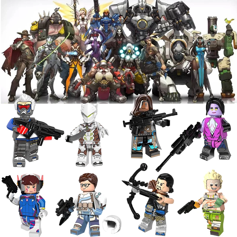 Overwatching Legoing Figures Military Blocks Toy SOLDIER:76 Tracer Meiling Zhou Genji Shimada Hanzo JunkRat Akande Ogundimu Toys
Overwatching Legoing Figures Military Blocks Toy SOLDIER:76 Tracer Meiling Zhou Genji Shimada Hanzo JunkRat Akande Ogundimu Toys