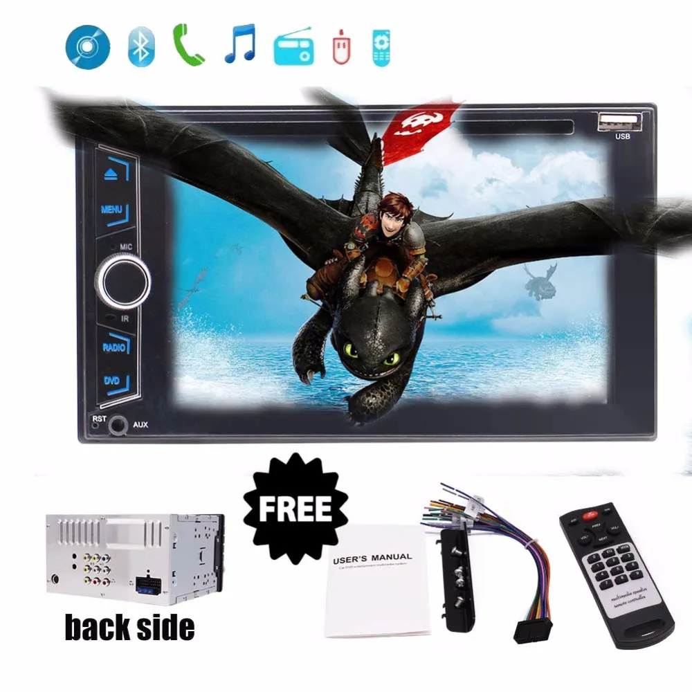 Double Din 6.2" Touchscreen In Dash Stereo GPS Navi Car Receiver Audio DVD Player Bluetooth AM/FM Radio/TF/USB/AUX-in/Subwoofer
Double Din 6.2" Touchscreen In Dash Stereo GPS Navi Car Receiver Audio DVD Player Bluetooth AM/FM Radio/TF/USB/AUX-in/Subwoofer